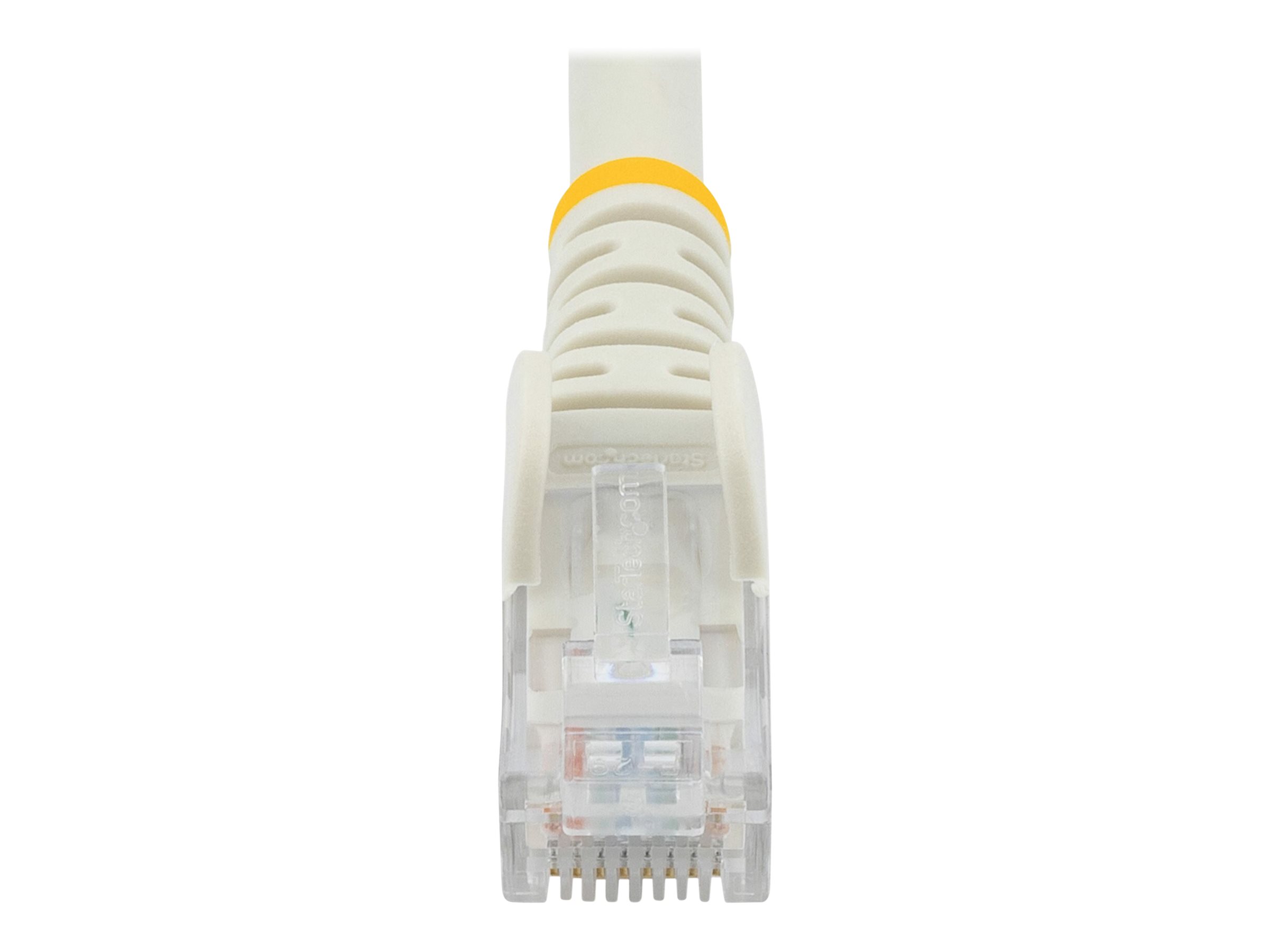 StarTech.com 1m CAT6 Ethernet Cable, 10 Gigabit Snagless RJ45 650MHz 100W PoE Patch Cord, CAT 6 10GbE UTP Network Cable w/Strain Relief, White, Wiring is UL Certified/TIA - Category 6 - 24AWG (N6PATC1MWH)