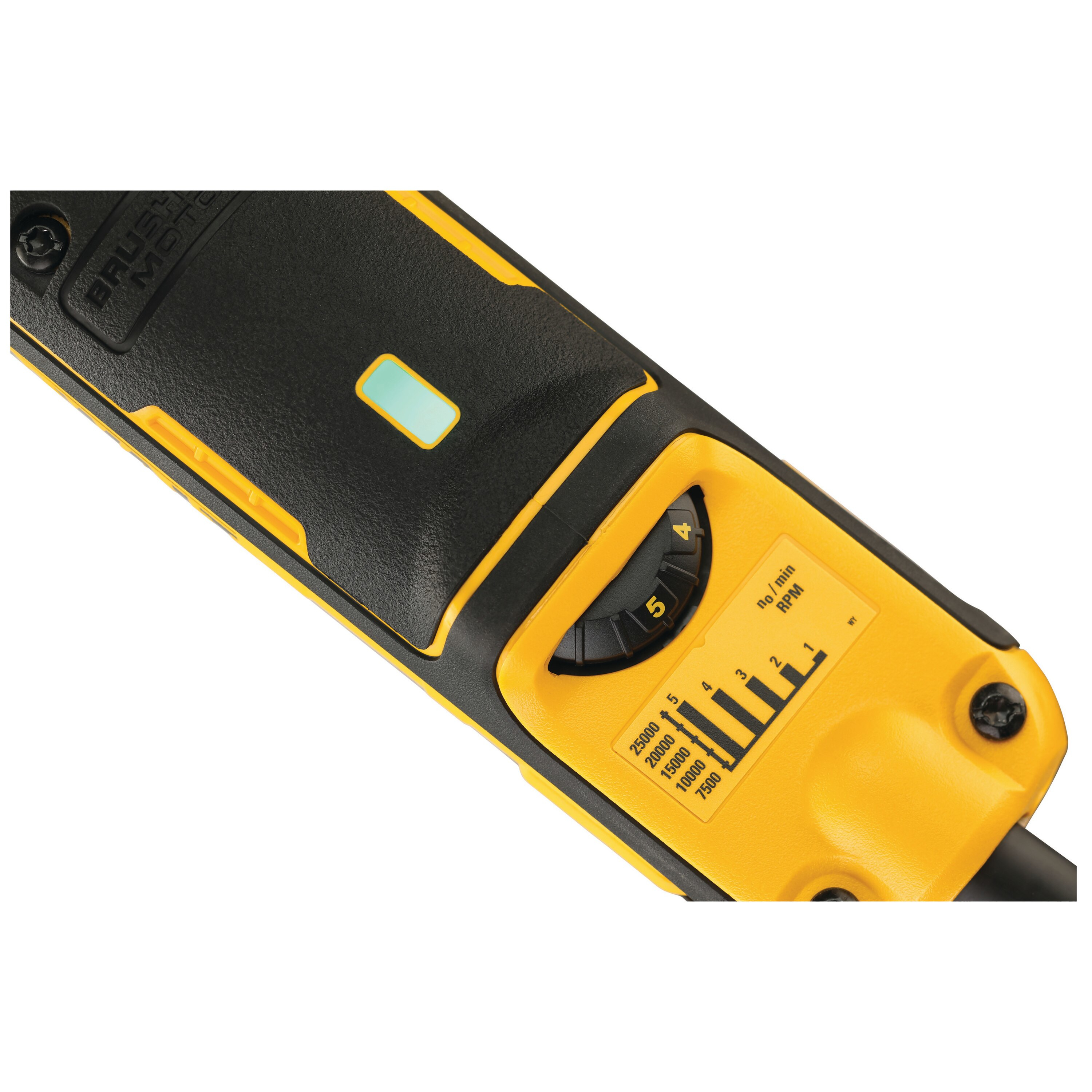 DEWALT DWE4997-QS, Schleifer für gerade Form, Schwarz, Gelb, Bürstenlos, 25000 RPM, 6 mm, 90 dB
