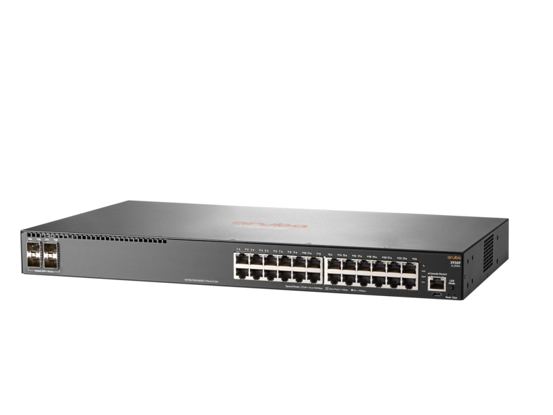 HPE Aruba Networking 2930F 24G 4SFP - Switch - L3 - managed - 24 x 10/100/1000 + 4 x Gigabit SFP (Uplink)