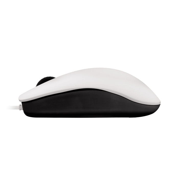 Cherry MC 1000 - Maus - rechts- und linkshändig - optisch - 3 Tasten - kabelgebunden - USB - weiß (Oberteil)