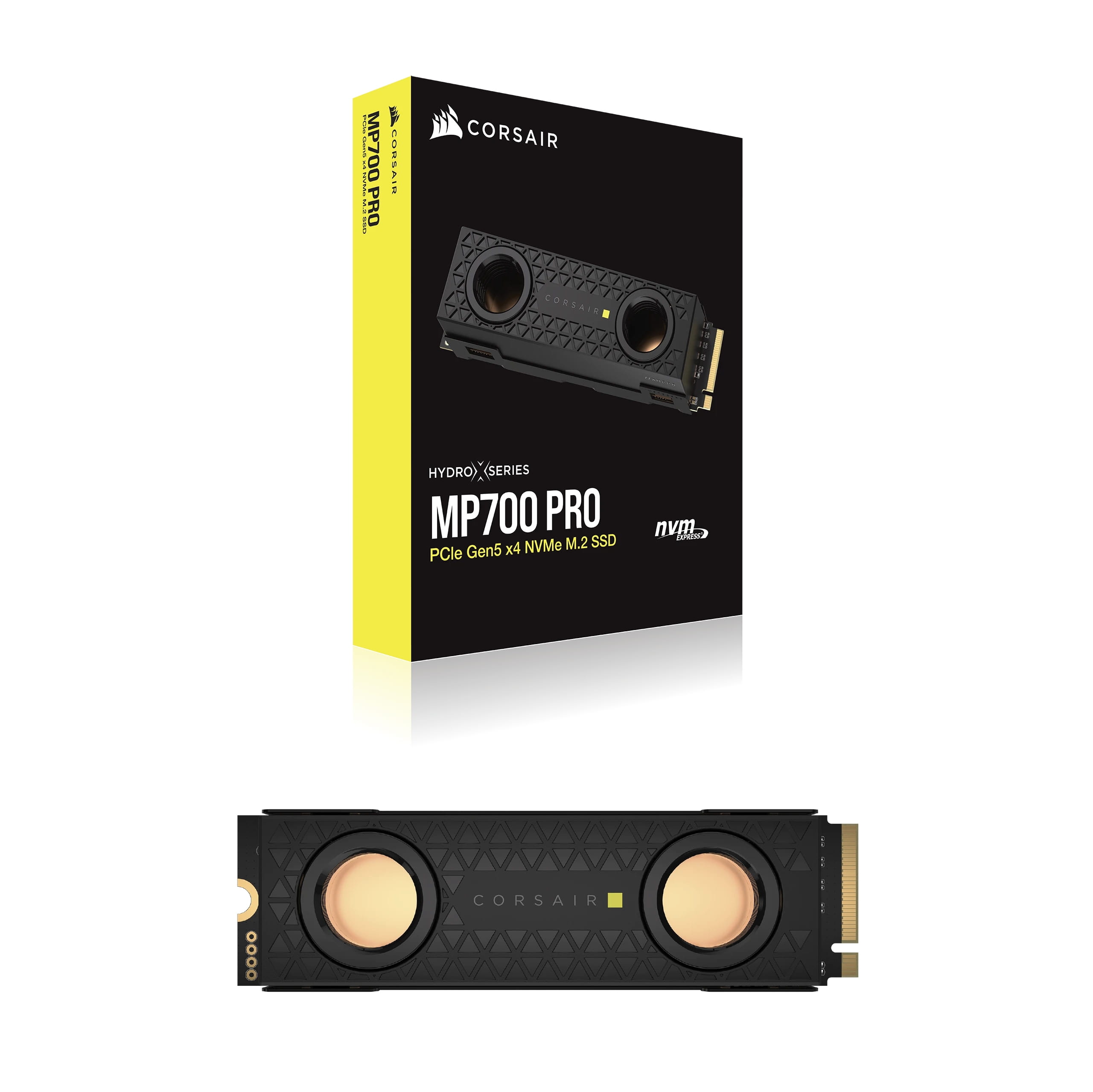 Corsair Hydro X Series MP700 PRO - SSD - 2 TB - intern - M.2 2280 - PCI Express 5.0 x4 (NVMe)