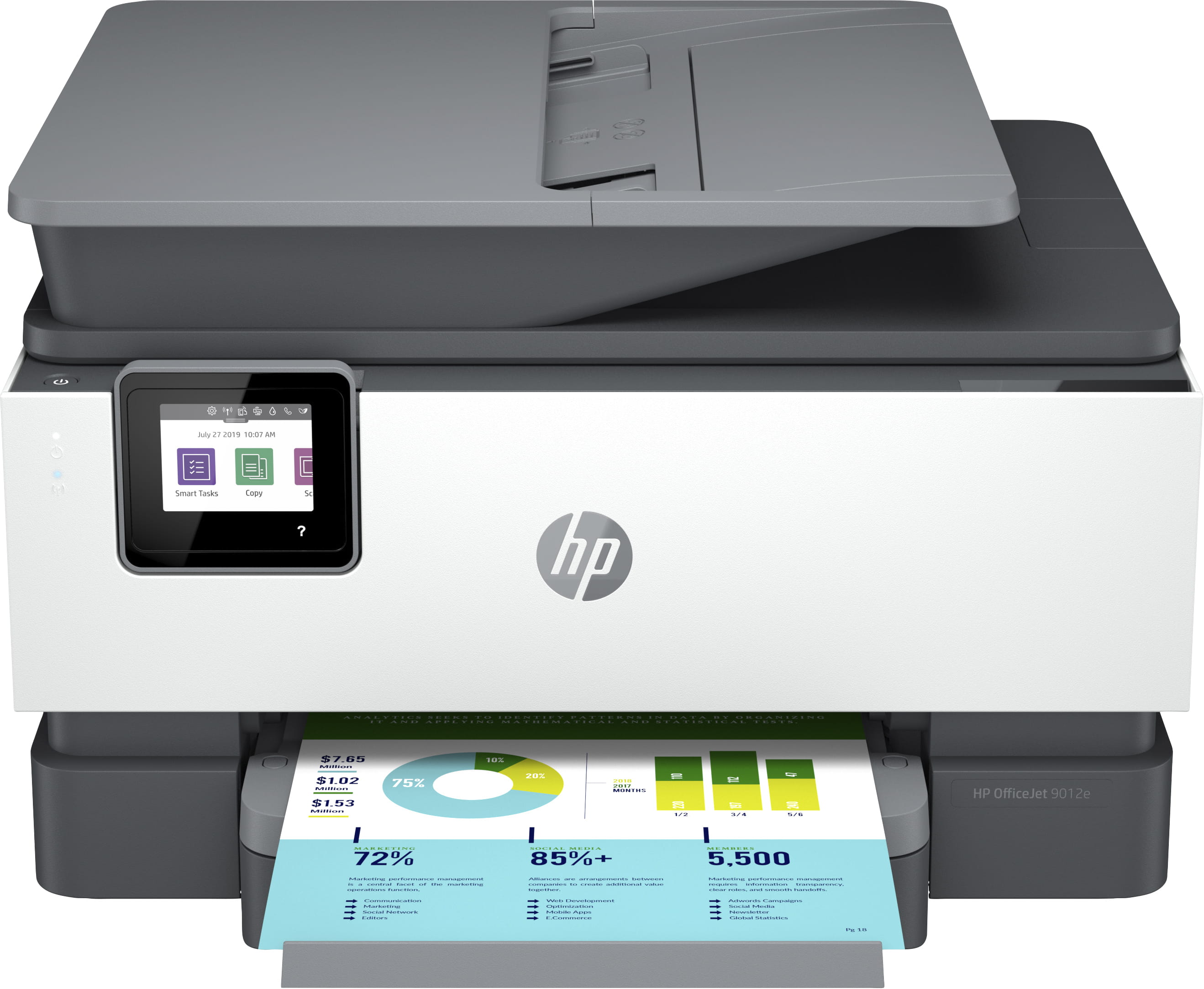 HP Officejet Pro 9012e All-in-One - Multifunktionsdrucker - Farbe - Tintenstrahl - Legal (216 x 356 mm)