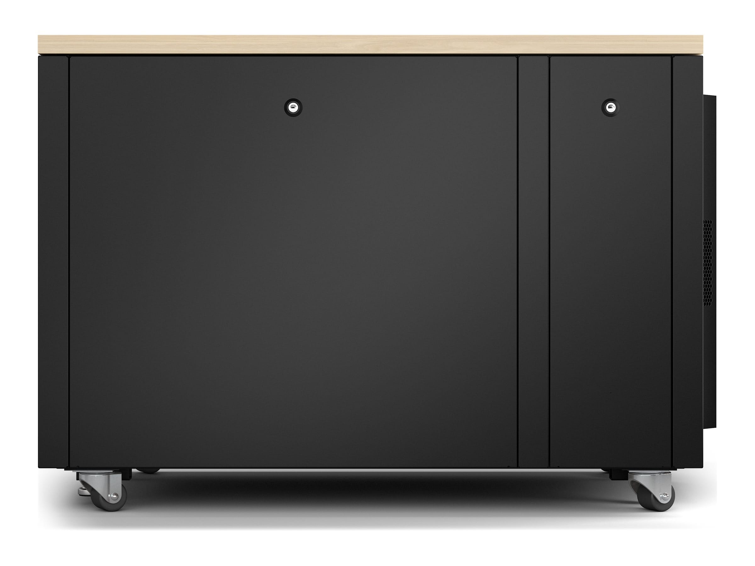 APC NetShelter - Schrank (vertikal) - schallisoliert - AC 100-230 V - Ahorn - 12U - 48.3 cm (19")