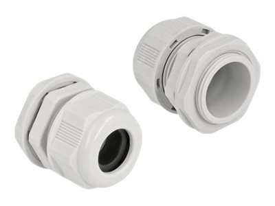 Delock Kabelverschraubung - Grau (Packung mit