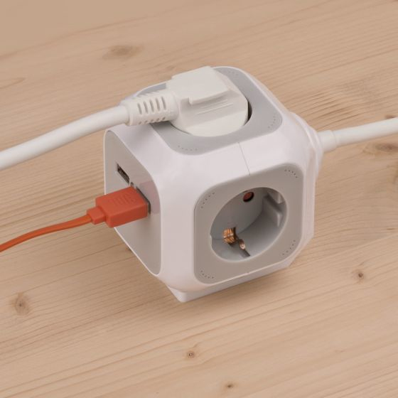 Brennenstuhl ALEA-Power - Steckdosenleiste - Wechselstrom 230 V - 3680 Watt - Eingabe, Eingang Stromversorgung - Ausgangsanschlüsse: 4 (2 x USB, 4 x Spannung)