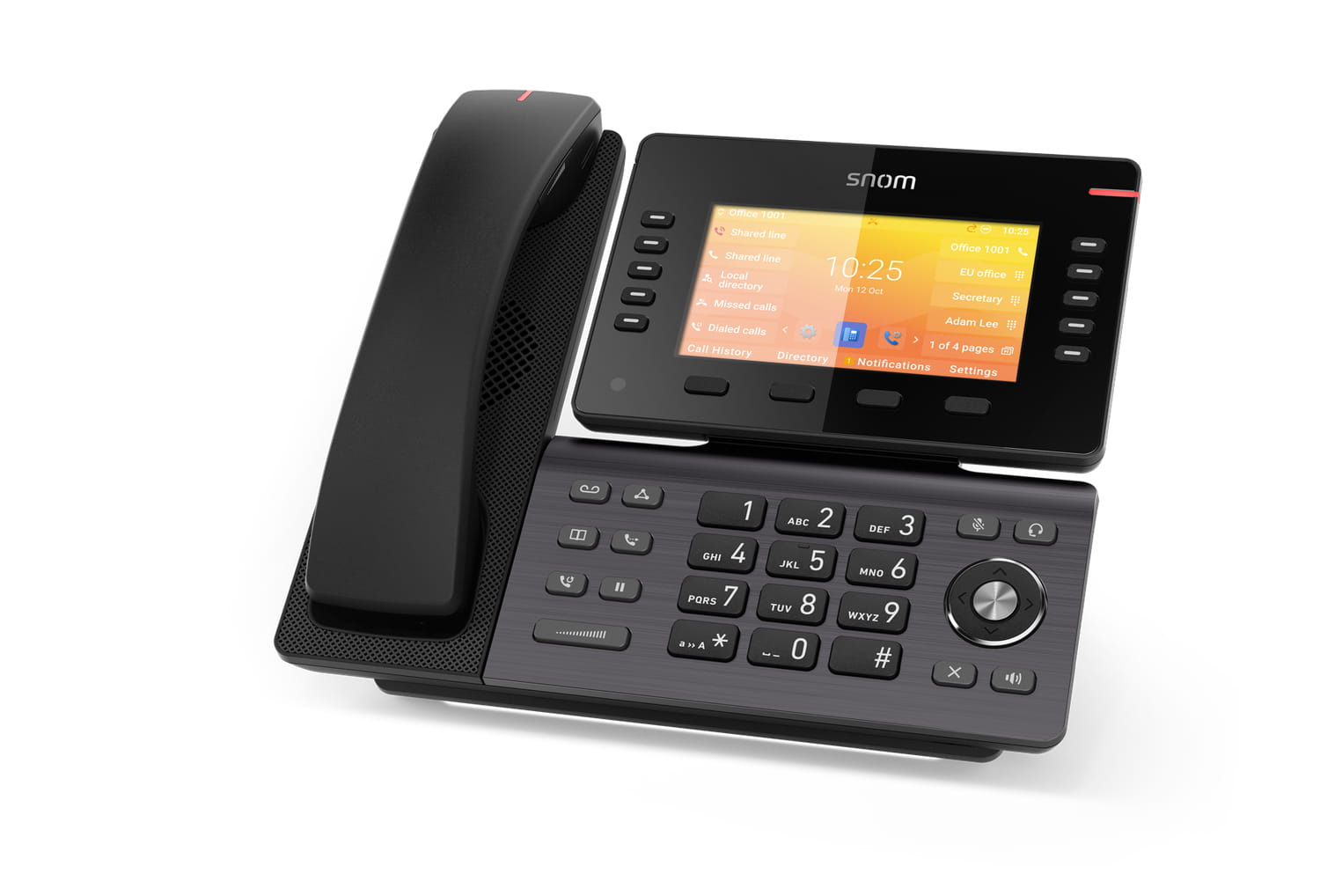 Snom D892M, IP-Telefon, Schwarz, Tisch/Wand, Linux, TFT, 12,7 cm (5")