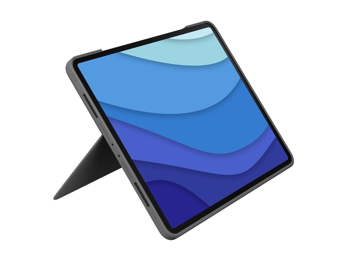 Logitech Combo Touch - Tastatur und Foliohülle - mit Trackpad - hinterleuchtet - Apple Smart connector - AZERTY - Französisch - Graphite - für Apple 13-inch iPad Pro (M4)