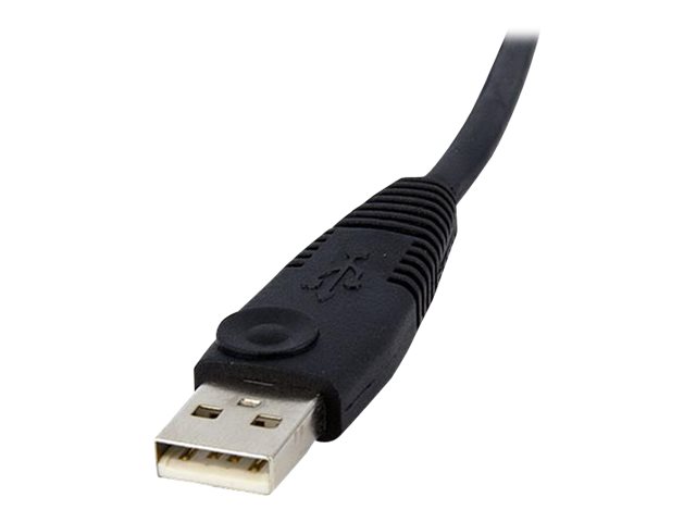 StarTech.com 4,5 m 4-in-1 USB Dual Link DVI-D KVM-Switchkabel mit Audio und Mikrofon - Tastatur- / Video- / Maus- / Audio-Kabel - USB, mini-phone stereo 3.5 mm, DVI-D (M)