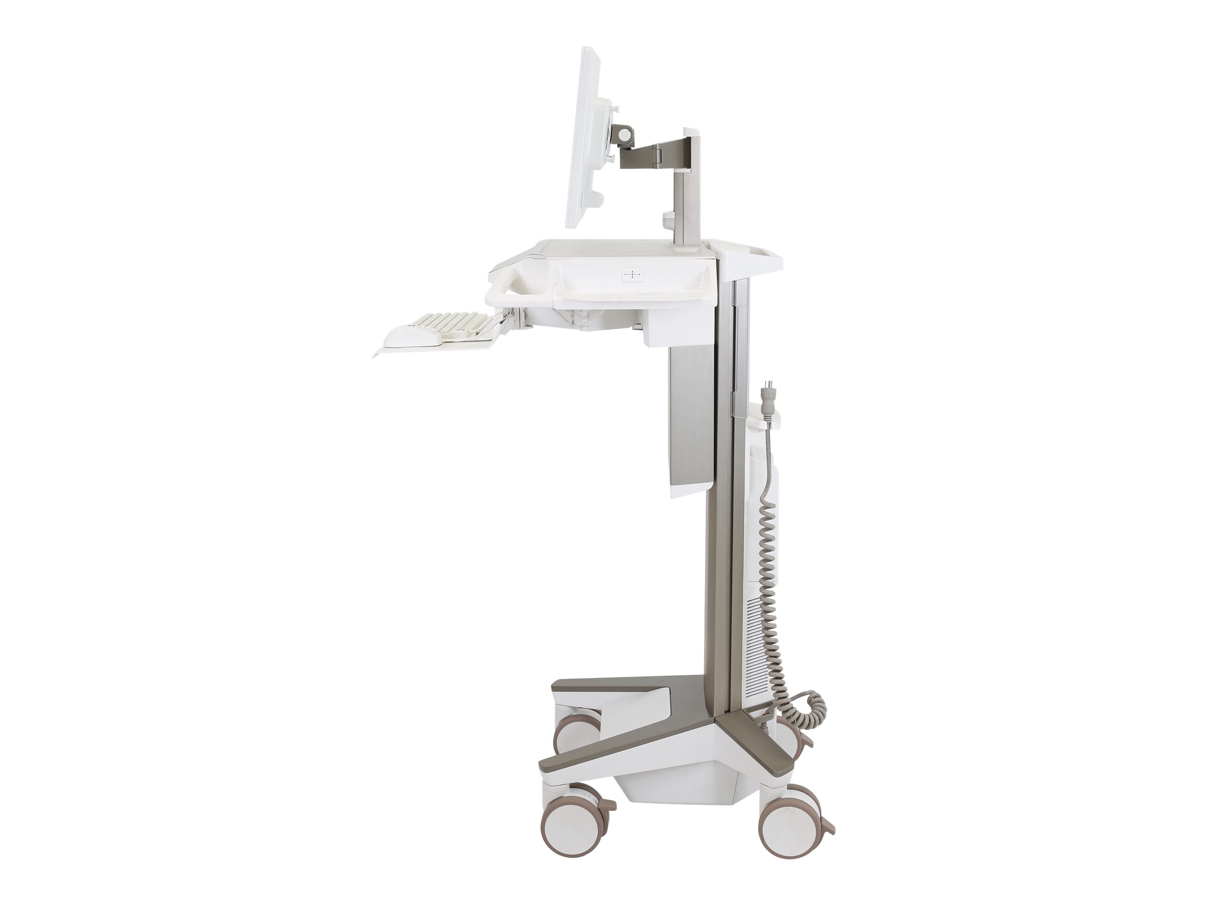 Ergotron CareFit Pro - Wagen - Constant Force-Höhenverstellung - für LCD-Display / PC-Ausrüstung - medizinisch - weiß, Warm Gray - Bildschirmgröße: bis zu 68,6 cm (bis zu 27 Zoll) Ergotron CareFit Pro - Wagen - Constant Force-Höhenverstellung - für LCD-Display / PC-Ausrüstung - medizinisch - weiß, Warm Gray - Bildschirmgröße: bis zu 68,6 cm (bis zu 27 Zoll)