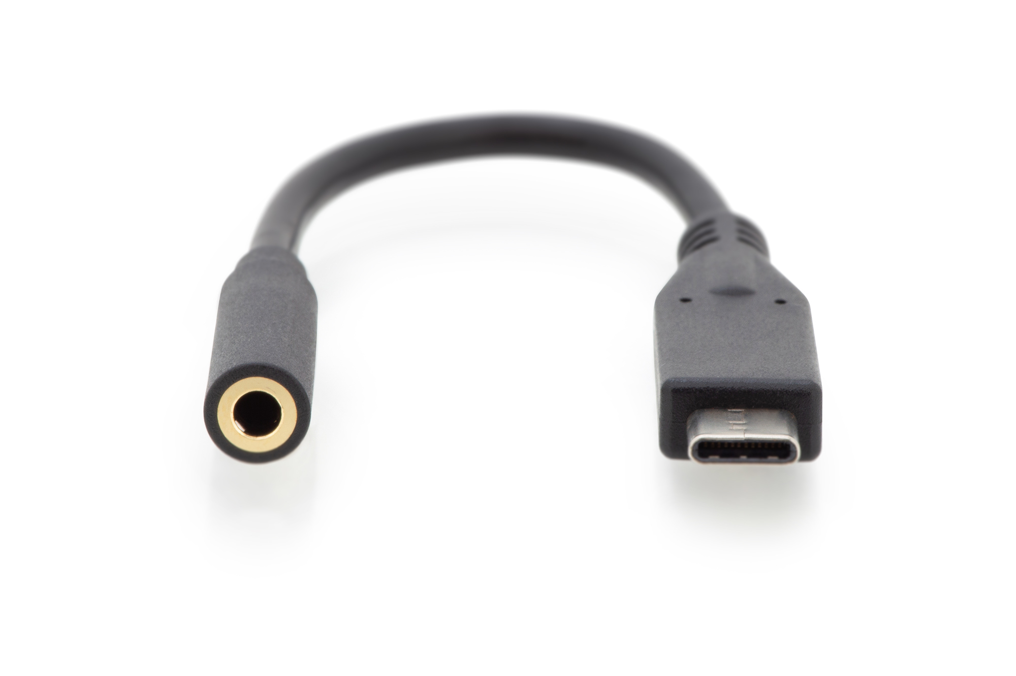 DIGITUS USB-C Audio Adapter / Konverter, USB-C/Stecker - 3.5mm Klinke/Buchse