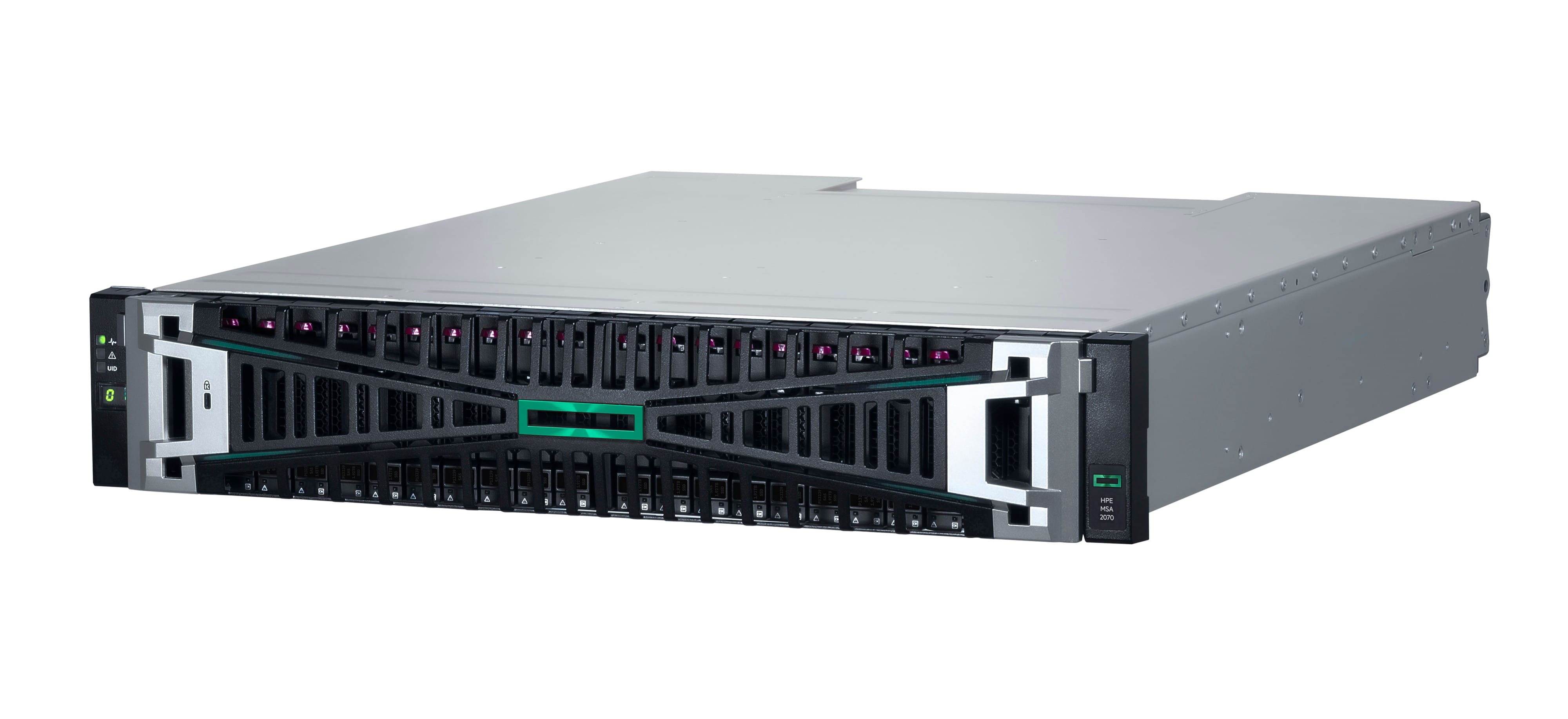 HPE Modular Smart Array 2070 10/25GbE iSCSI SFF Storage - 7th Generation - Solid-State-/Festplattenarray - 0 TB - 24 Schächte (SAS-3)
