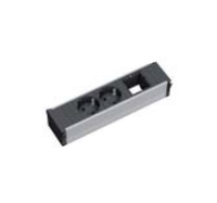 Bachmann 912.045, 0,1 m, Aluminium, Schwarz, Grau, 2 AC-Ausgänge, 217 mm, 1 Stück(e)