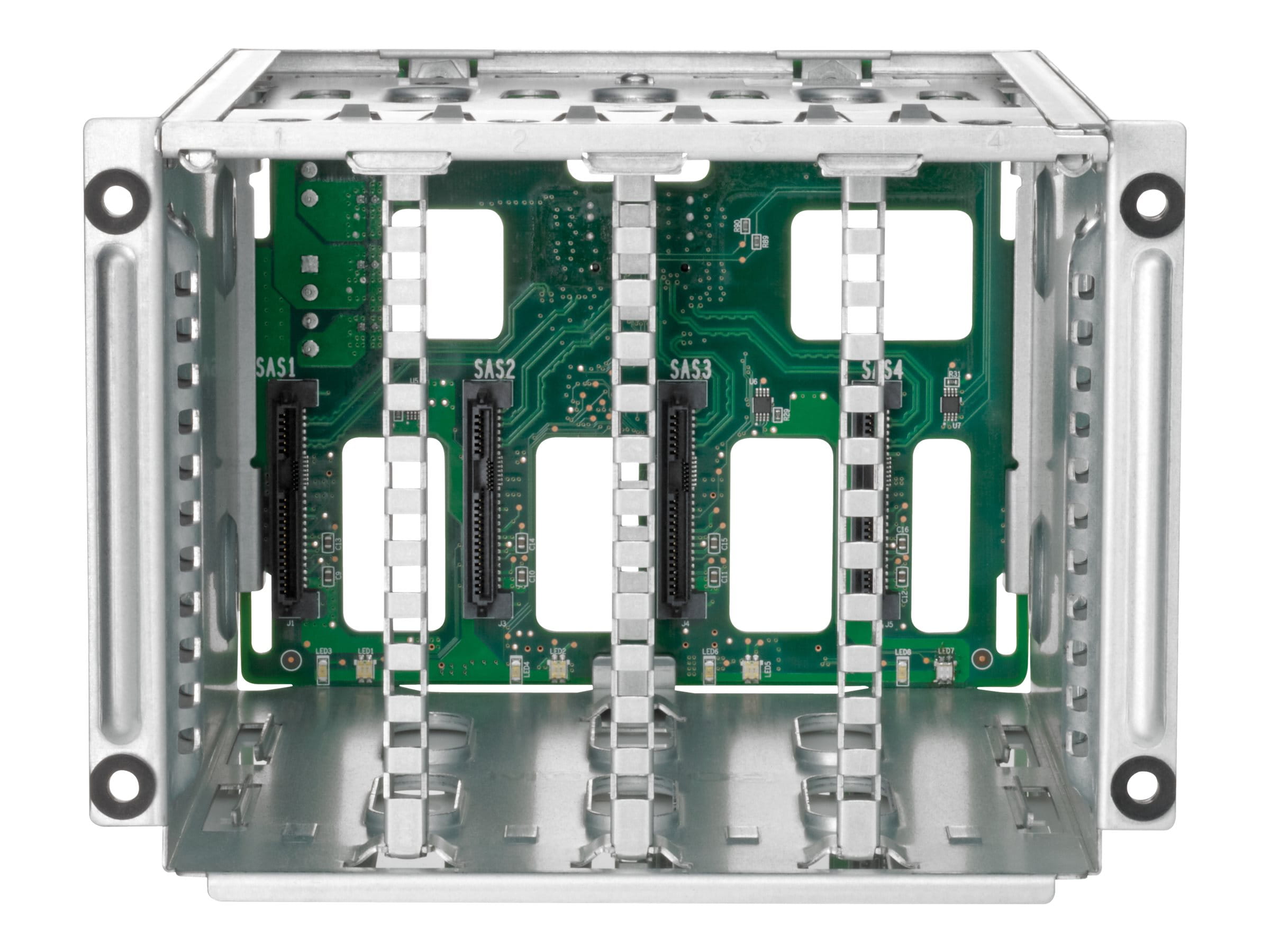HPE Side-by-Side Drive Cage Kit - Gehäuse für Speicherlaufwerke - 2SFF x4 U.3 Basissockel - 2.5" (6.4 cm)