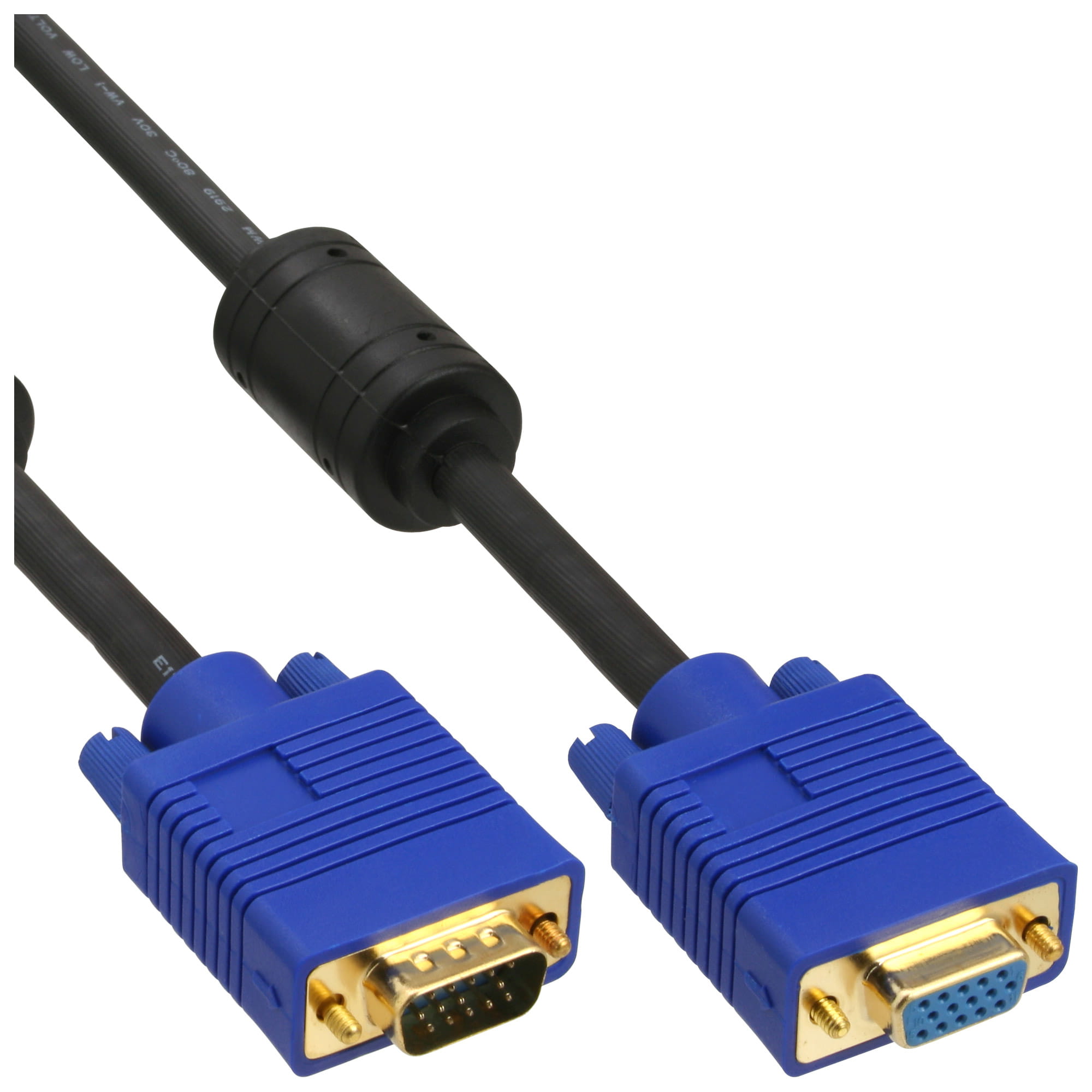 InLine S-VGA Verlängerung Premium - 15pol HD Stecker / Buchse - schwarz - 5m