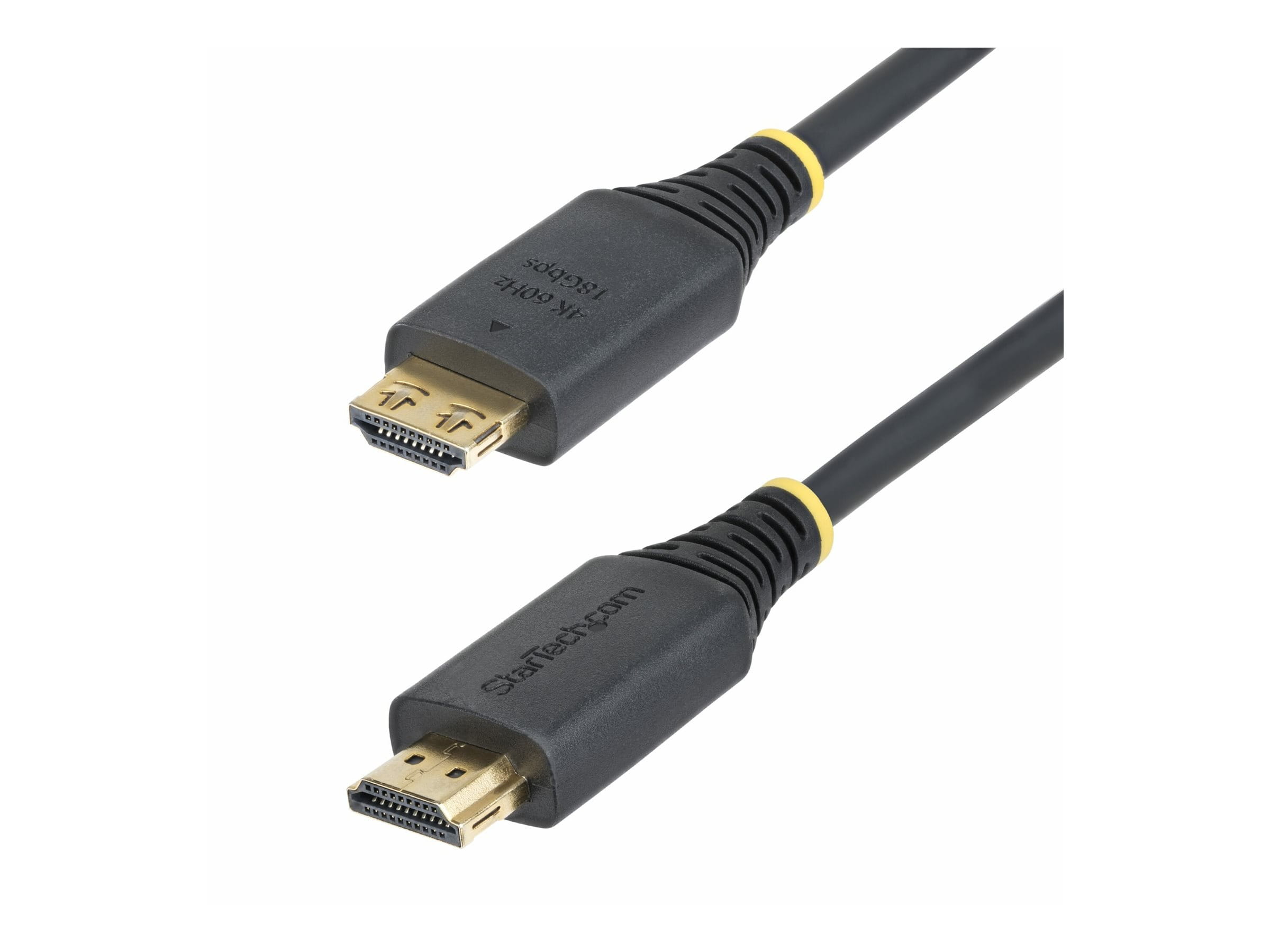 StarTech.com High Speed - HDMI-Kabel - HDMI männlich zu HDMI männlich - 2 m - abgeschirmt - Schwarz - halogenfrei, passiv, 4K60Hz-Unterstützung, 1440p (UWQHD)