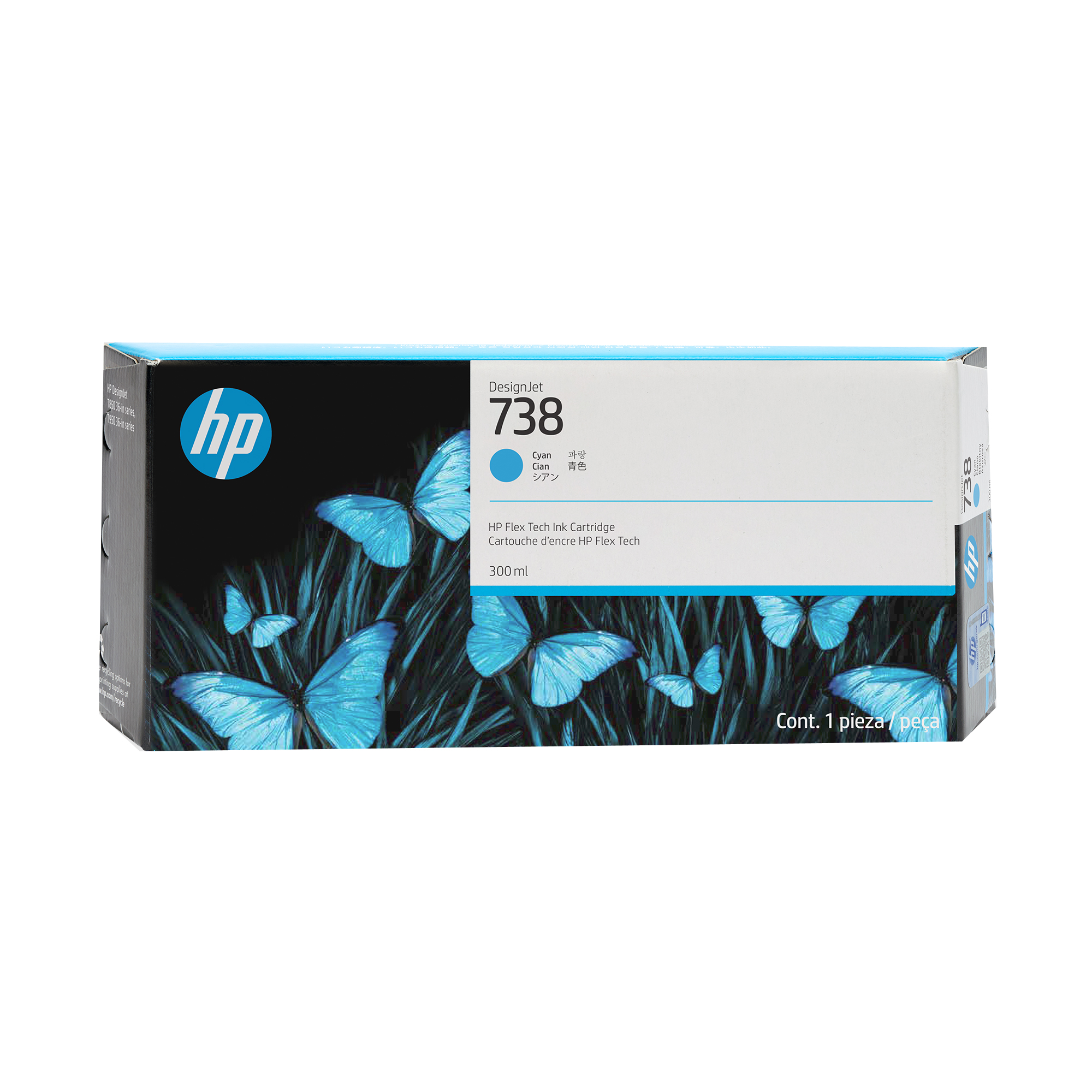 HP 738 - 300 ml - Cyan - original - DesignJet
