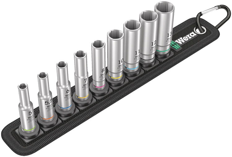 Wera Belt A Deep 1 - Knarre - 9 Stücke - 1/4"