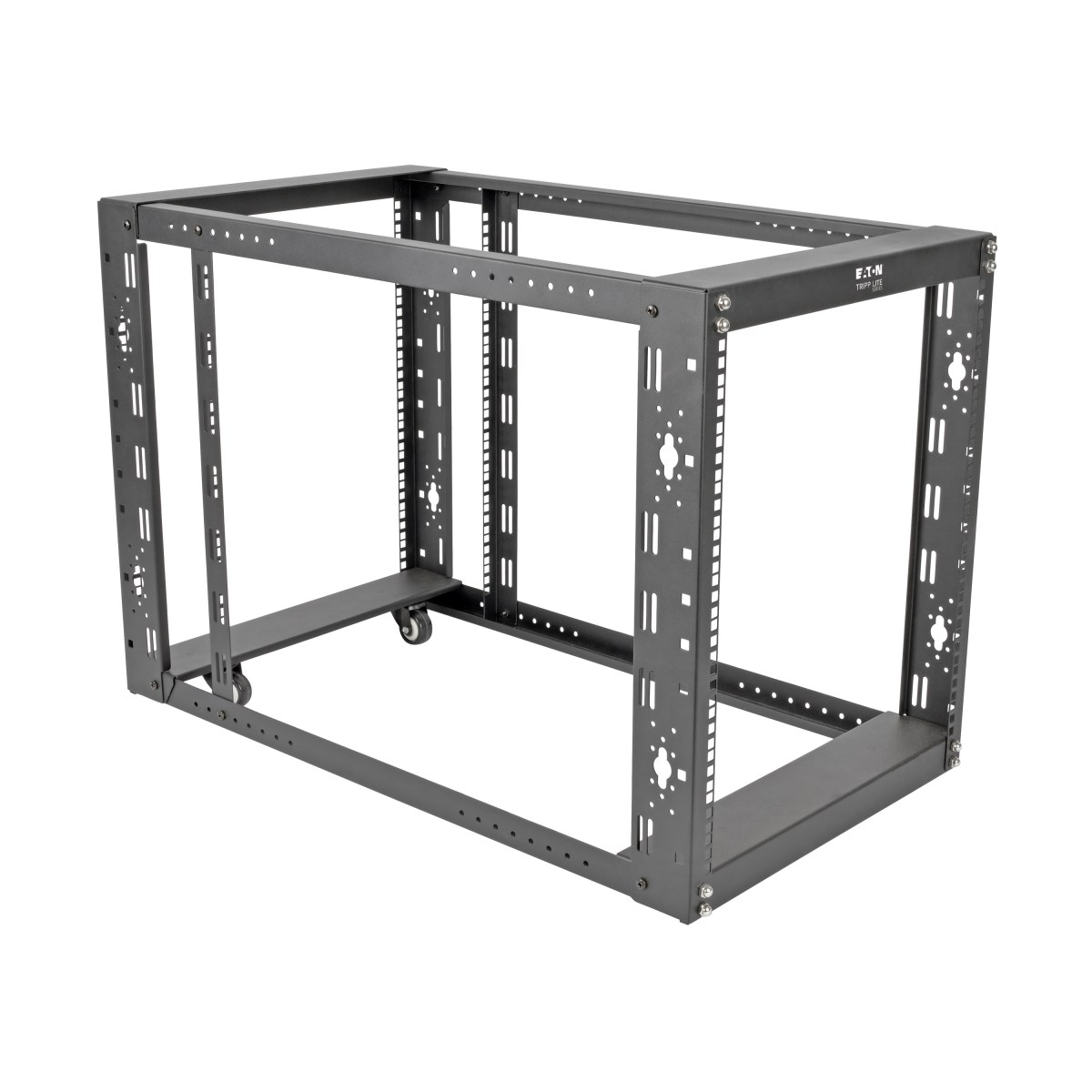 Eaton Tripp Lite Series 4-Post Open Frame Rack Cabinet Floor Standing 36" Depth - Schrank offener Rahmen - 4 Pfosten - Schwarz - 12U - 48.3 cm (19")