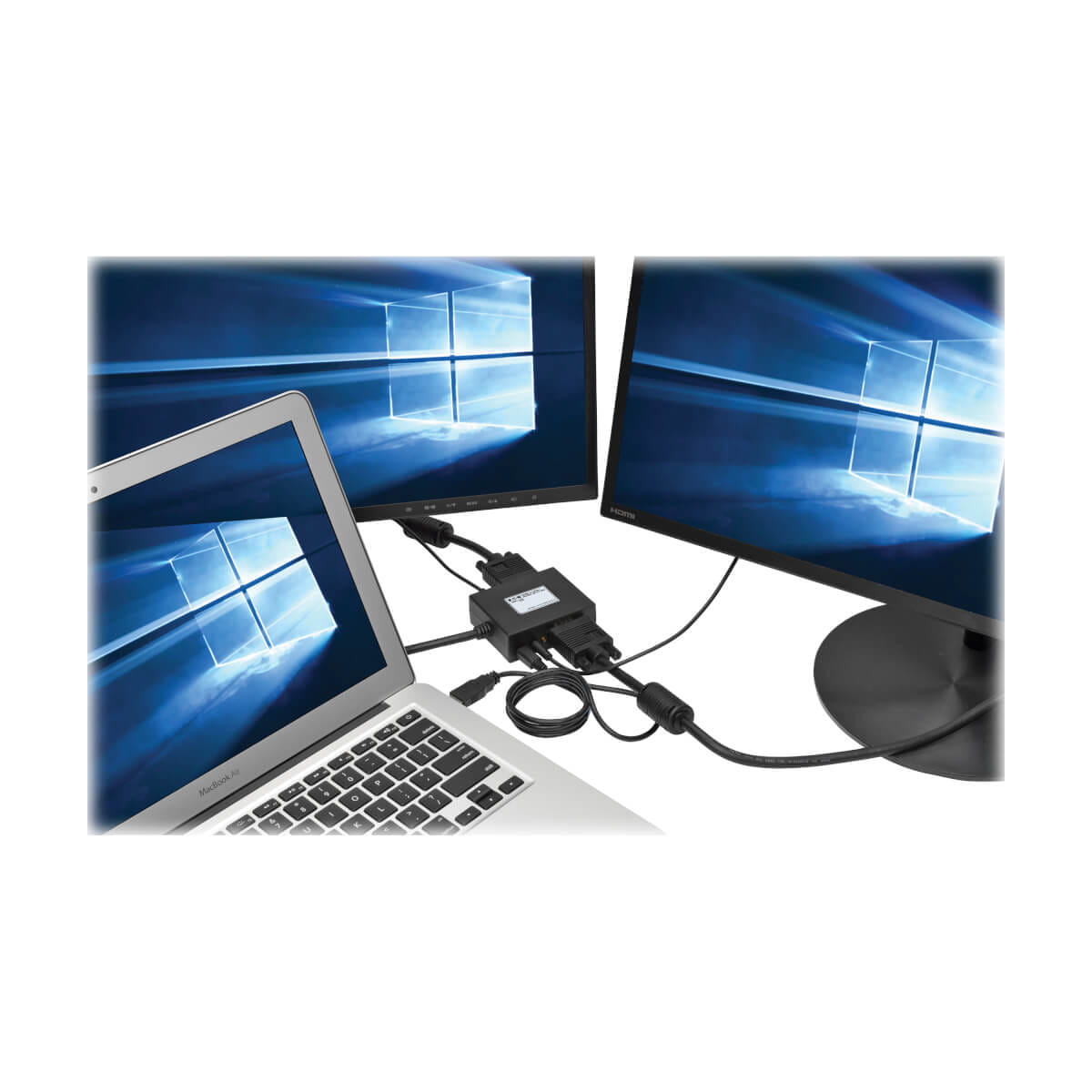 Tripp Eaton Tripp Lite series 2-Port HDMI to VGA Splitter Audio/Video Adapter 1920x1440 1080p