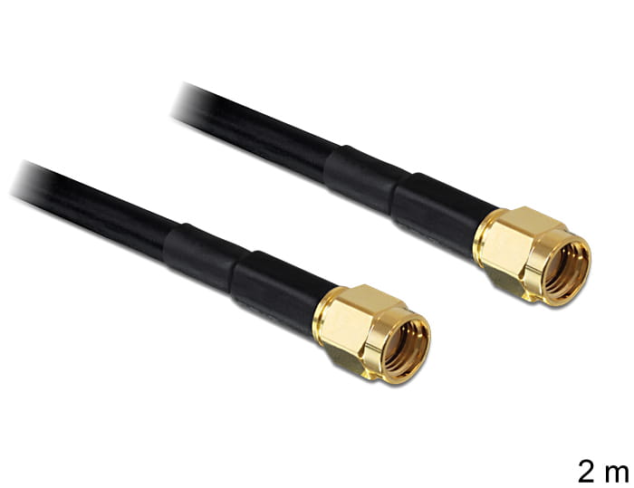 Delock Antennenkabel - RP-SMA (M) zu RP-SMA (M)