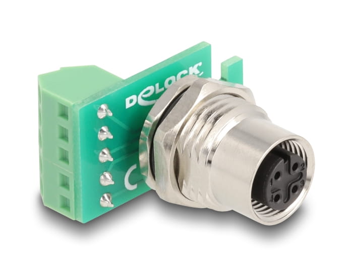 Delock Netzwerkadapter - M12-A 4-polig (W)