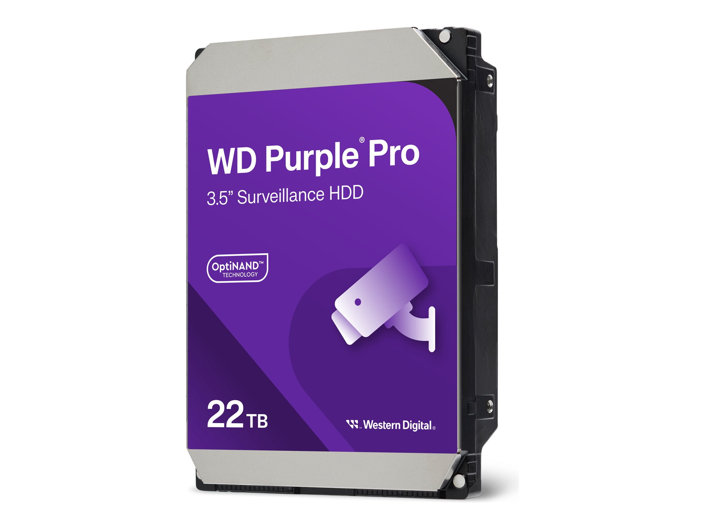 WD Purple Pro WD221PURP - Festplatte - 22 TB - Überwachung, intelligente Videoübertragung - intern - 3.5" (8.9 cm)