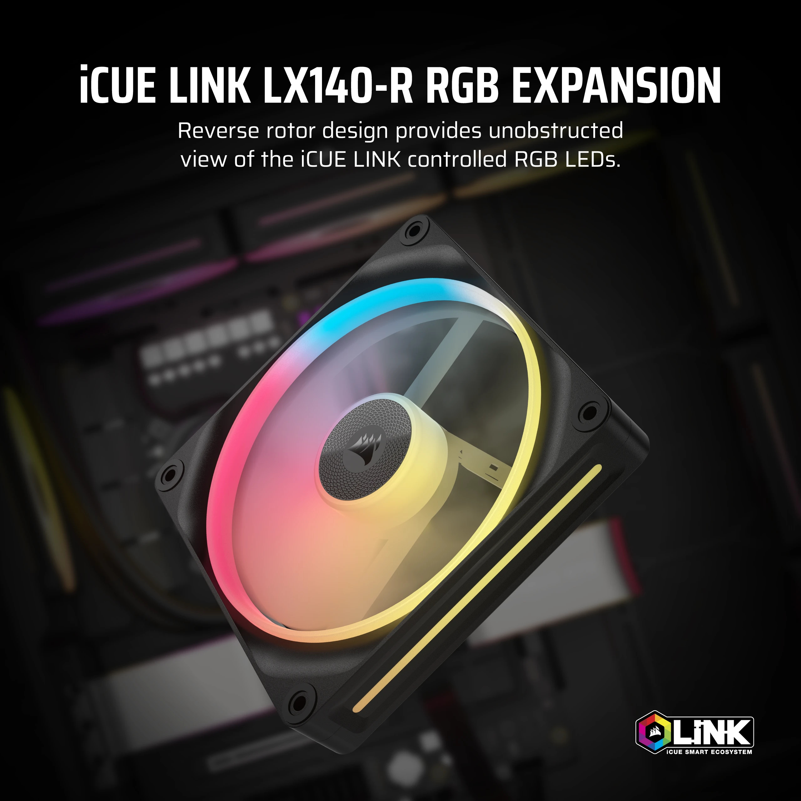 Corsair iCUE Link LX140-R RGB Expansion - Gehäuselüfter