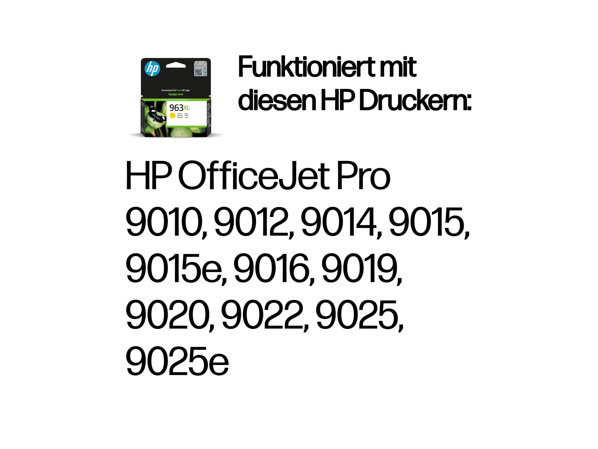 HP 963XL - 20.5 ml - Hohe Ergiebigkeit - Gelb