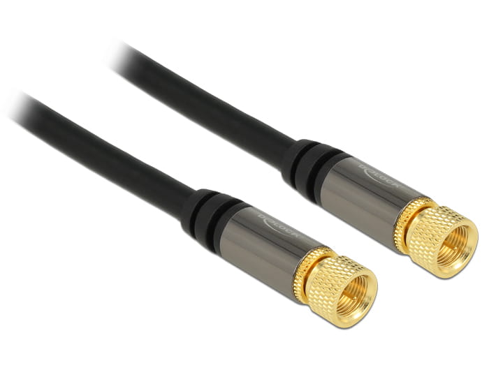 Delock HF-Kabel - F-Stecker männlich zu F-Stecker