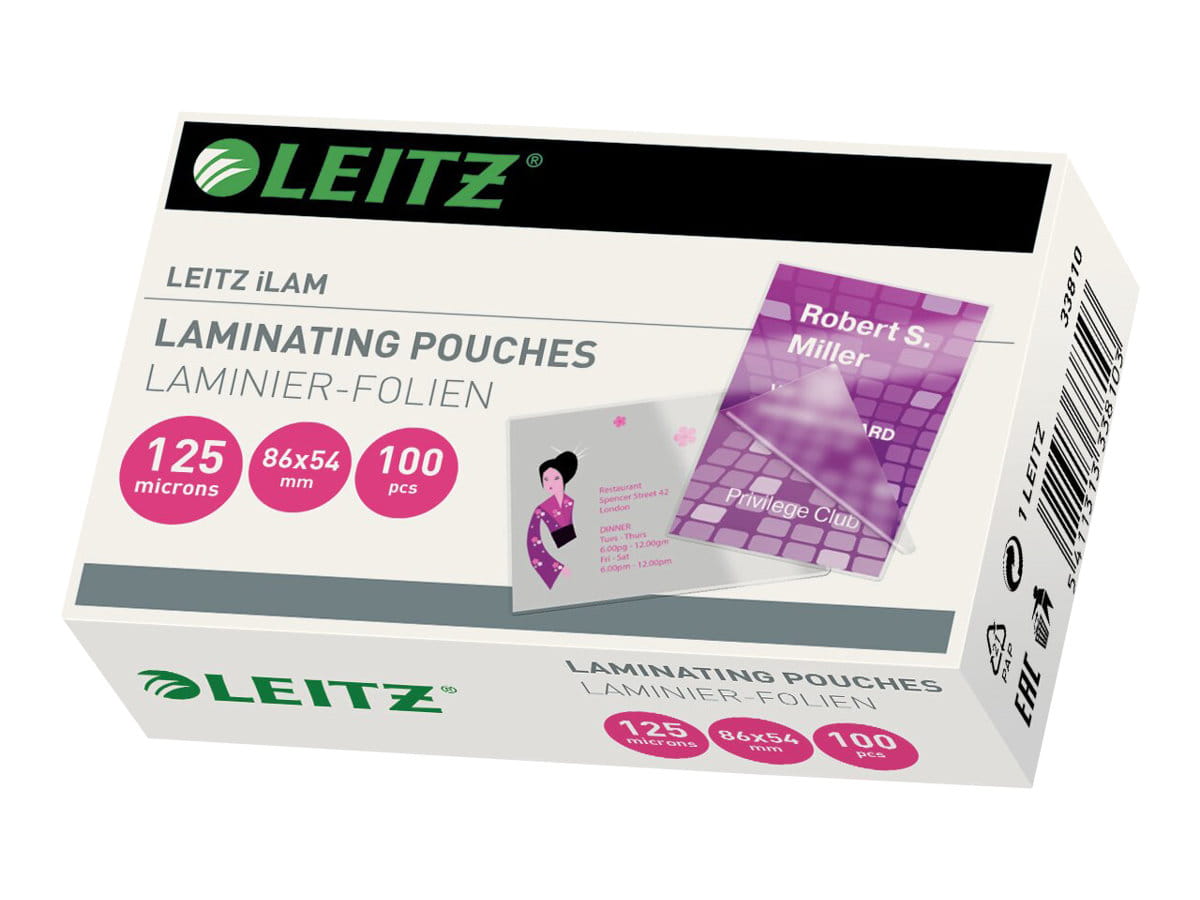 Esselte Leitz 54 x 86 mm Taschen für Laminierung