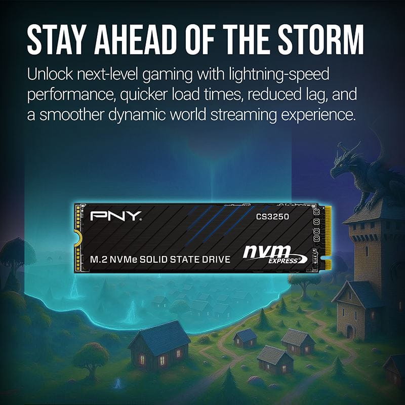 PNY CS3250, 1 TB, M.2, 14900 MB/s