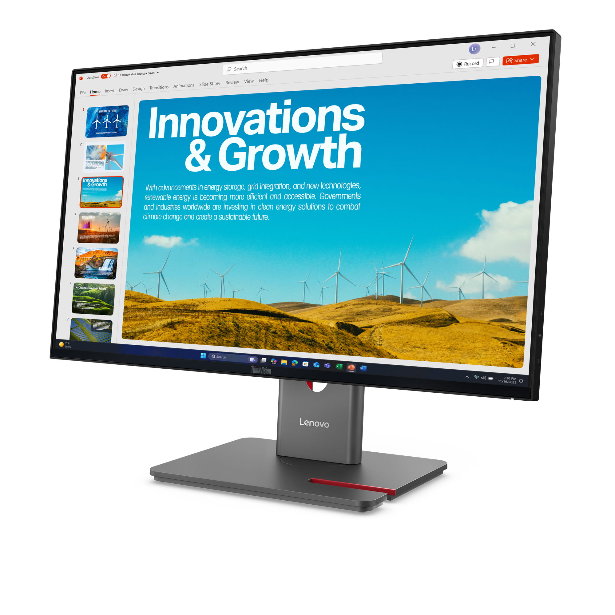 Lenovo ThinkVision P24QD-40 - LED-Monitor - 61 cm (24")