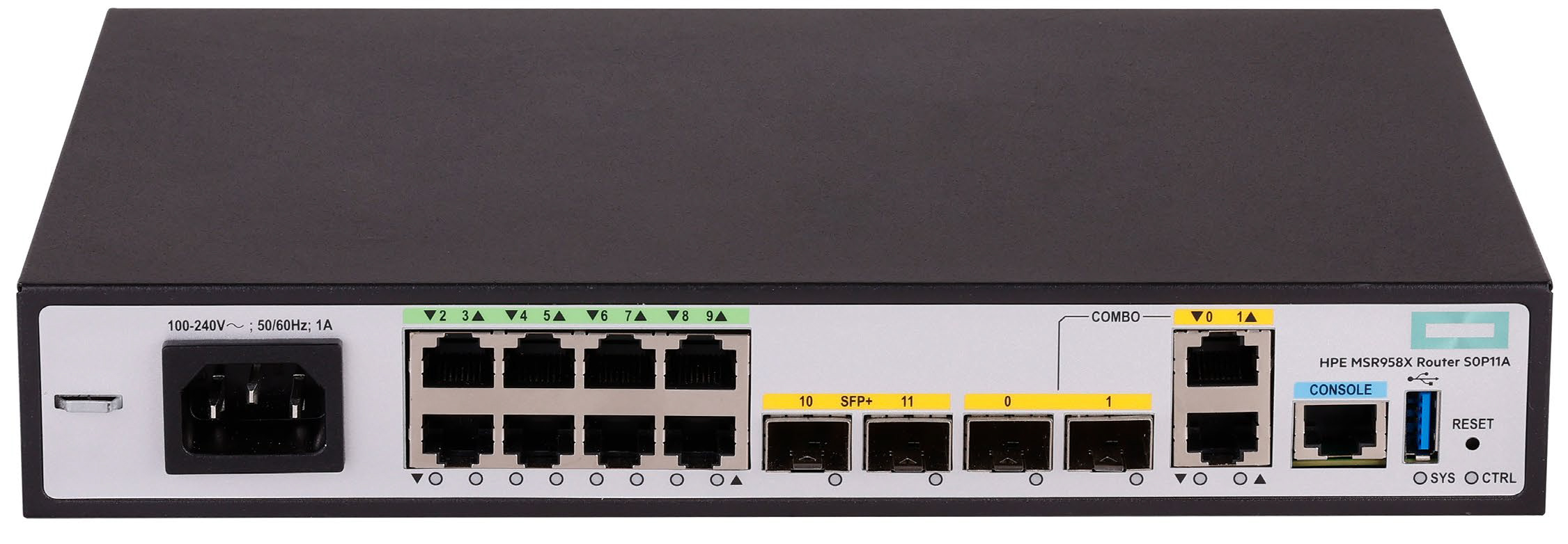 HPE FlexNetwork MSR958X - Router 8-Port-Switch