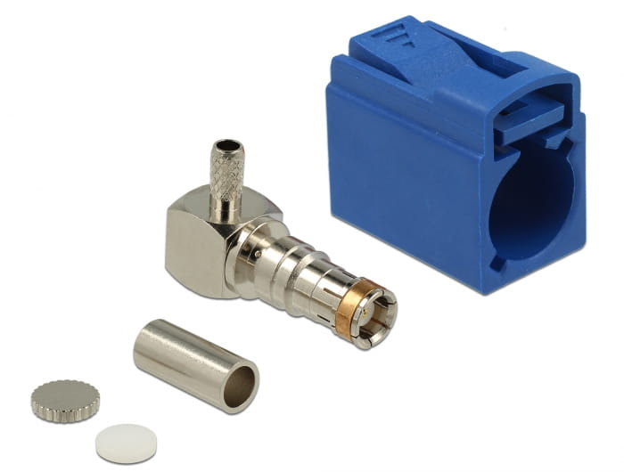 Delock FAKRA K jack 90° for crimping - Modulare Eingabe