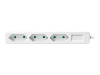 LogiLink Slim - Steckdosenleiste - Wechselstrom 250 V - 1700 Watt - Ausgangsanschlüsse: 3 (3 x Eurostecker)
