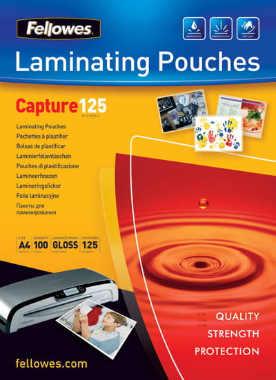 Fellowes Laminating Pouches Capture 125 micron