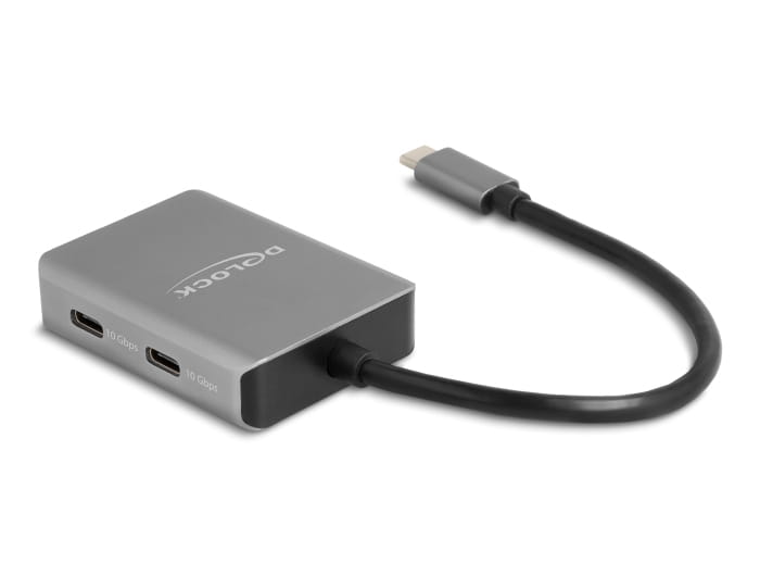 Delock Hub - 10 Gbps, mit USB-C-Anschluss - 4 x USB-C 3.2 Gen 2