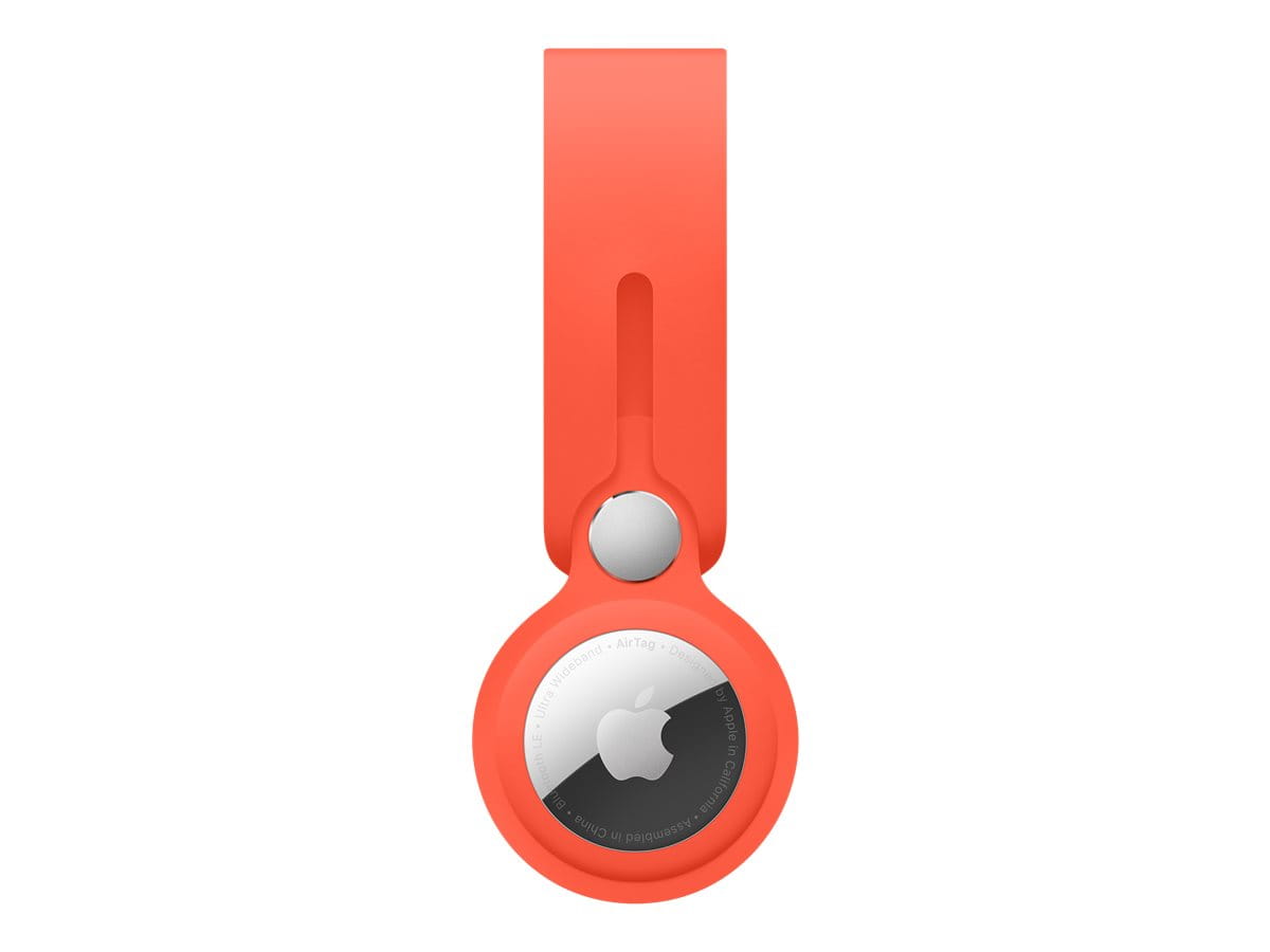 Apple Tasche für Airtag - Polyurethan - Electric Orange