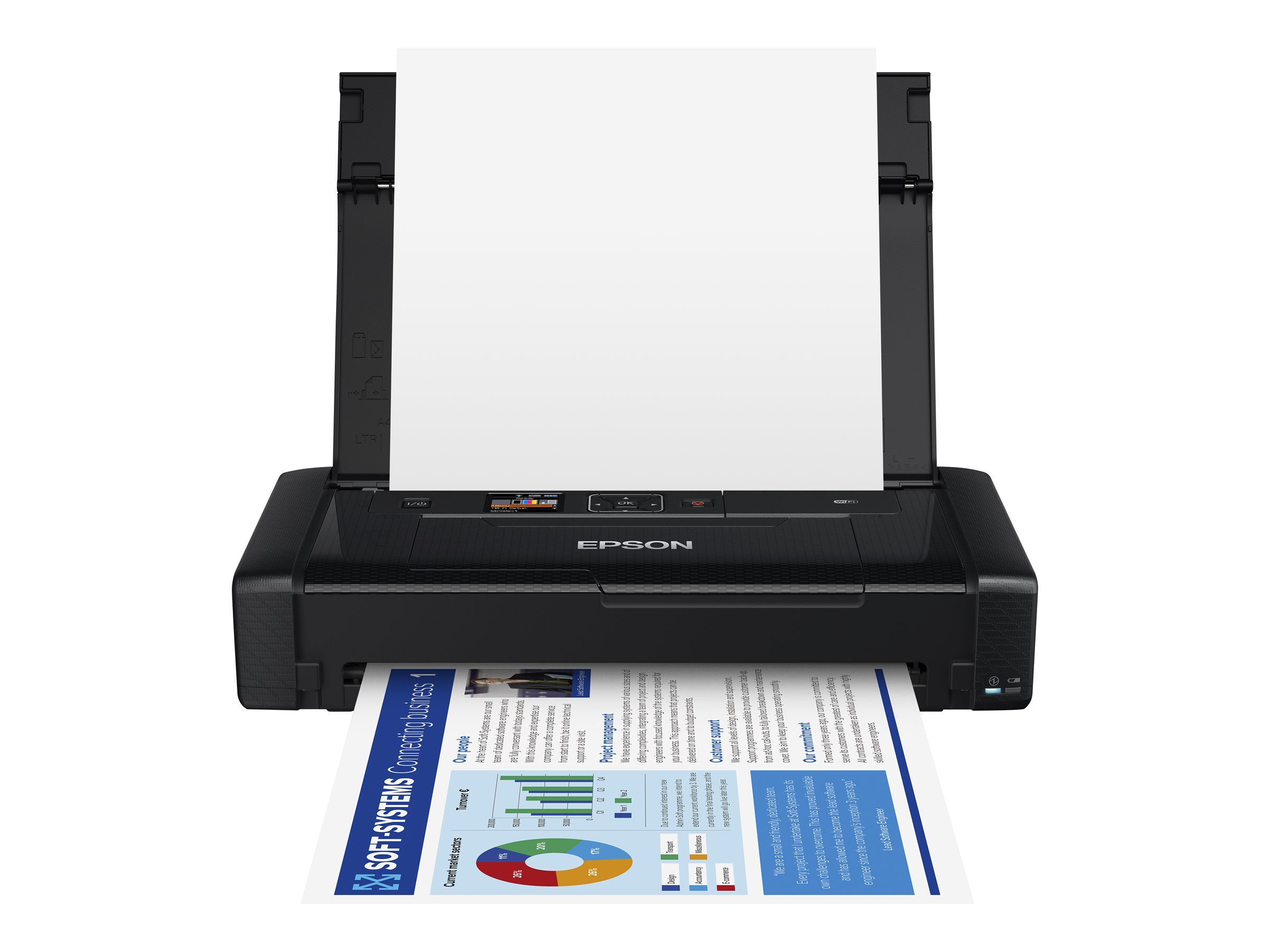 Epson WorkForce WF-110W - Drucker - Farbe - Tintenstrahl - A4 - 5760 x 1440 dpi - bis zu 7 Seiten/Min. (einfarbig)