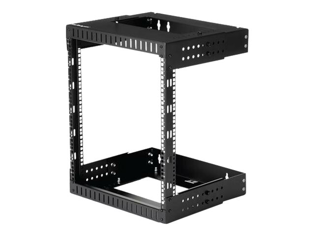 StarTech.com Startech 12U 19" Wall Mount Network Rack, Adjustable Depth 12-20" 2 Post Open Frame Server Room Rack for AV/Data/ IT Communication/Computer Equipment/Switch with Cage Nuts & Screws - 12U Adjustable Rack (RK12WALLOA)