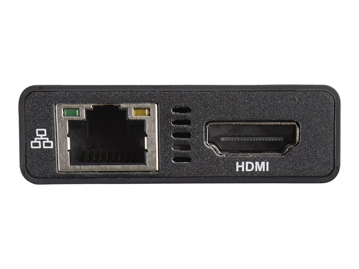 StarTech.com USB-C Multiport Adapter - USB-C Tragbare Docking station mit 4k HDMI - 60W Power Delivery Pass-Through, GbE, 2x USB-A 3.0 Hub - Tragbares Mini USB Typ-C Dock für Laptop (DKT30CHPD)