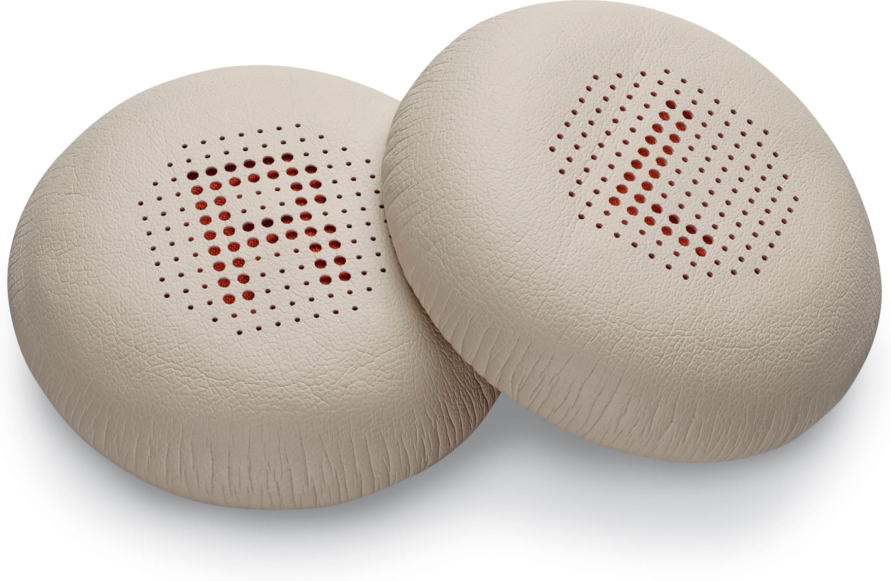 Poly Ohrpolster für Headset - Kunstleder - Sand (Packung mit 2)