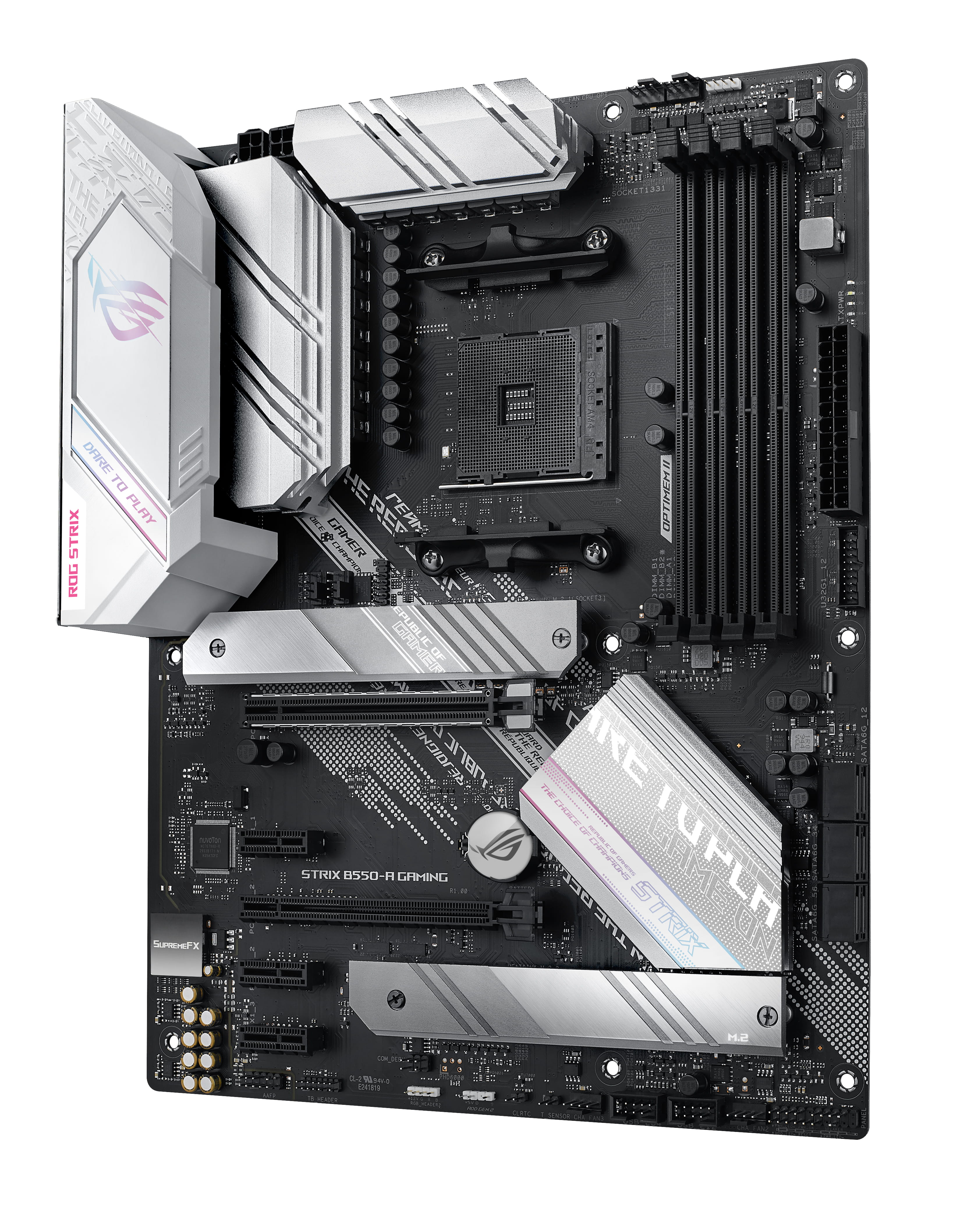 ASUS ROG STRIX B550-A GAMING - Motherboard - ATX - Socket AM4 - AMD B550 Chipsatz - USB-C Gen2, USB 3.2 Gen 1, USB 3.2 Gen 2 - 2.5 Gigabit LAN - Onboard-Grafik (CPU erforderlich)