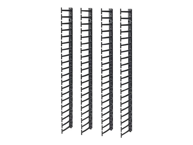 APC Rack - Kabelführungssatz - Schwarz - 20U - TAA-konform (Packung mit 4)