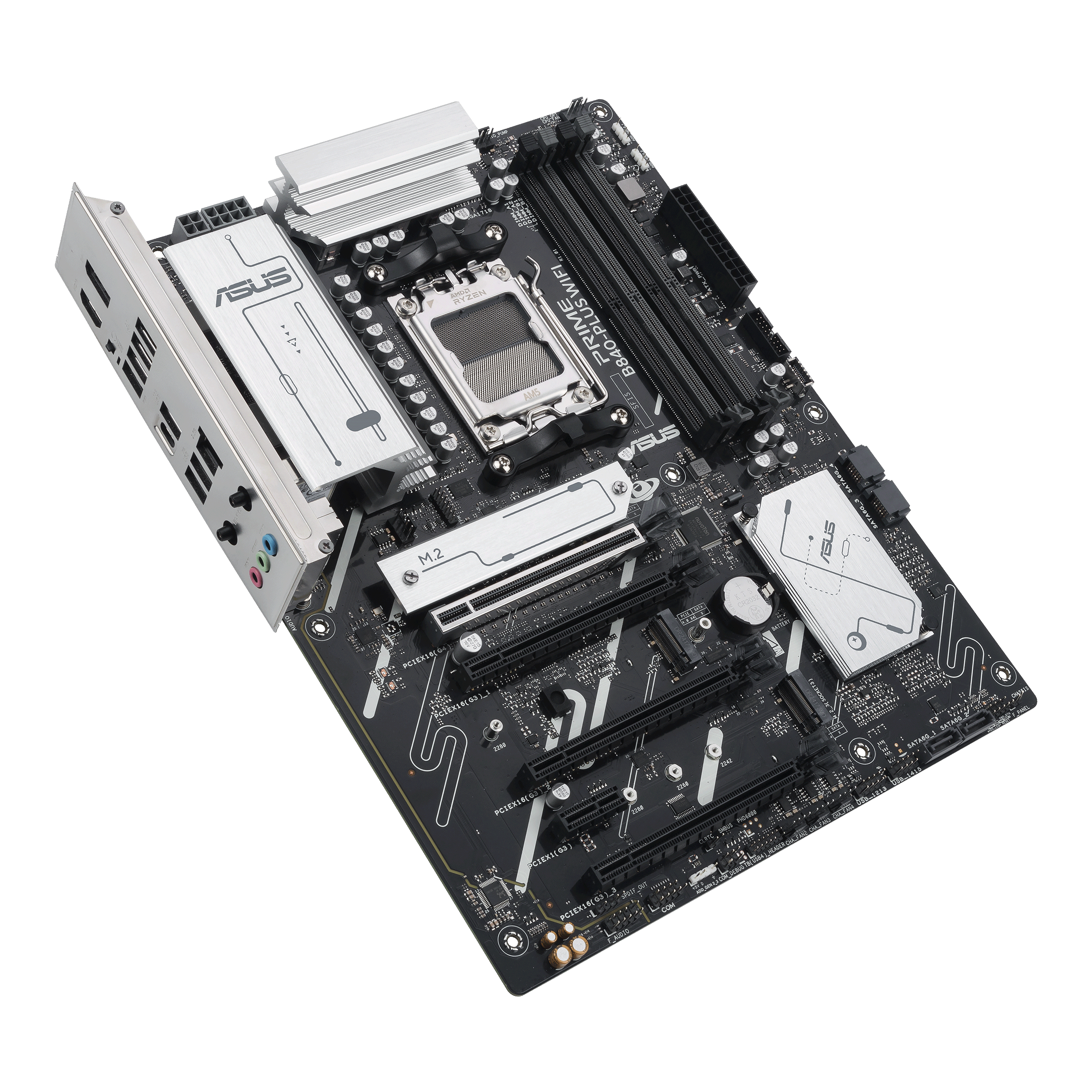 ASUS PRIME B840-PLUS WIFI - Motherboard - ATX - Socket AM5 - AMD B840 Chipsatz - USB-C 3.2 Gen 1, USB 3.2 Gen 1 - 2.5 Gigabit LAN, Bluetooth, Wi-Fi 6E - Onboard-Grafik (CPU erforderlich)