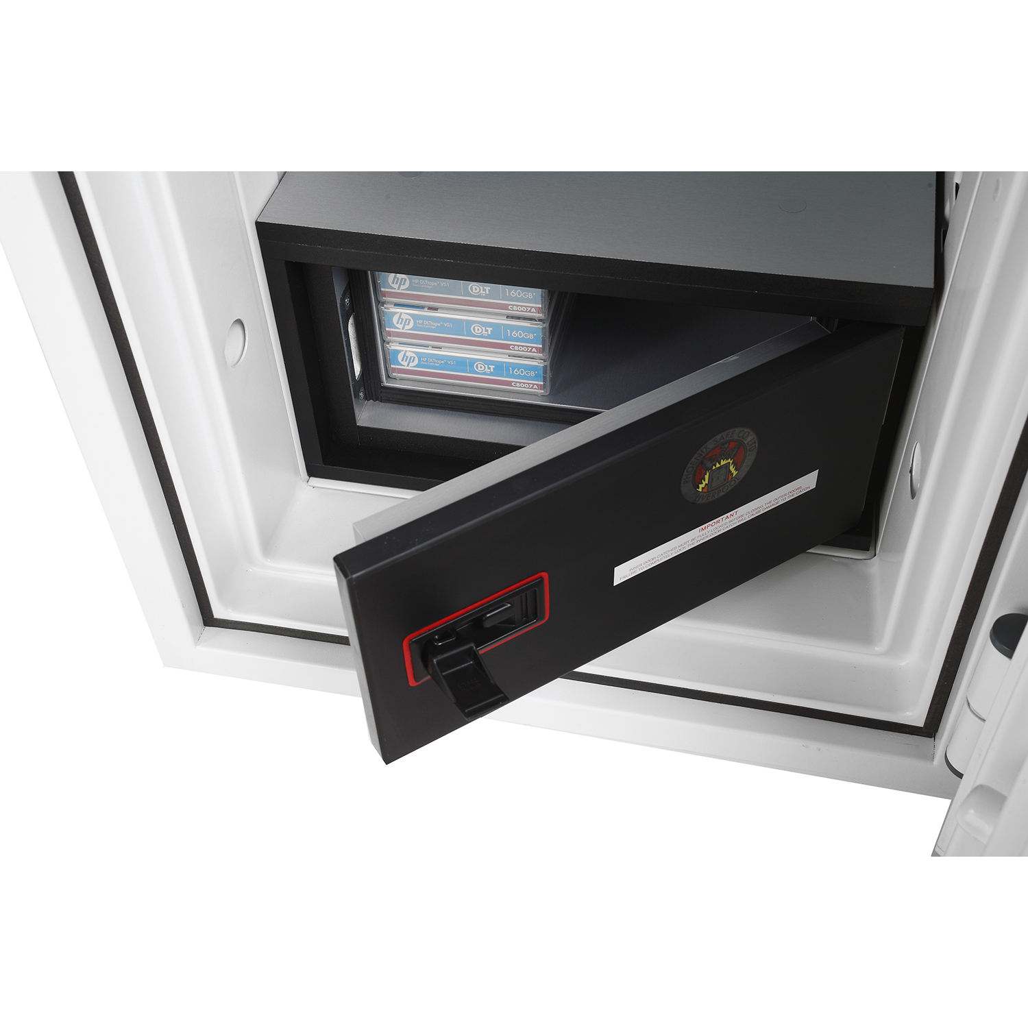 Phoenix Safe Co. Datacombi, Frei stehend sicher, 63 l, Weiß, Schlüssel, 2 Regale, Dokument, Kleine Elektronik