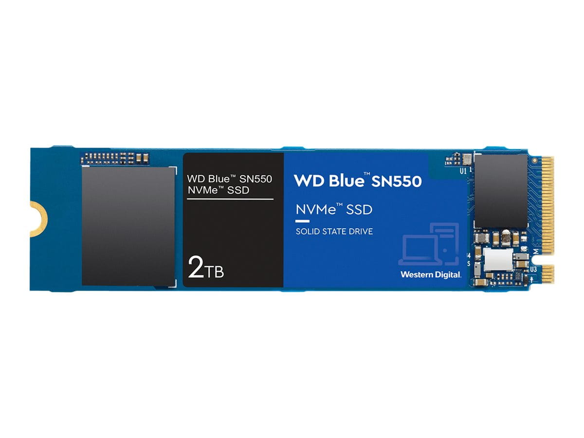 WD Blue SN550 NVMe SSD WDS200T2B0C - SSD - 2 TB - intern - M.2 2280 - PCIe 3.0 x4 (NVMe)