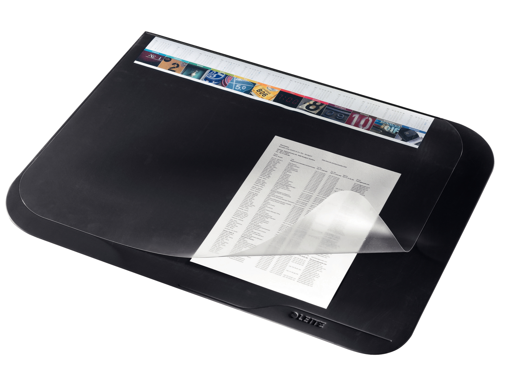 Esselte Leitz Plus - Schreibtischmatte mit transparenter Auflage: 50 x 65 cm - Polyvinylchlorid (PVC)
