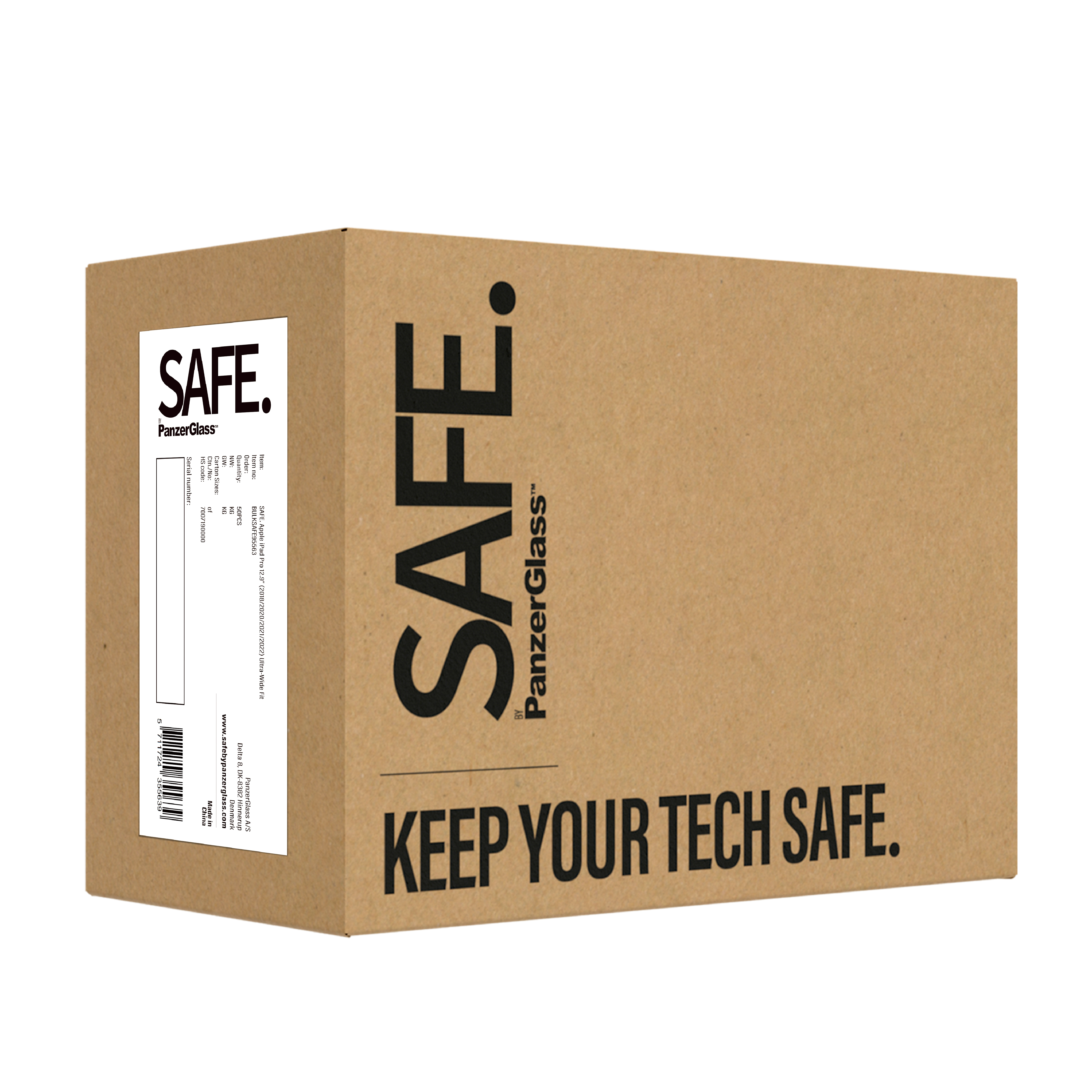 PanzerGlass SAFE. by ® Displayschutz iPad Pro 12.9'' (2018, 2020-2022) | Ultra-Wide Fit | Bulk, Apple, Apple - iPad Pro 12.9?, Apple - iPad Pro 12.9 (2021), Apple - iPad Pro 12.9'' (2020), Apple -..., Trockene Anwendung, Kratzresistent, Schockresistent,
