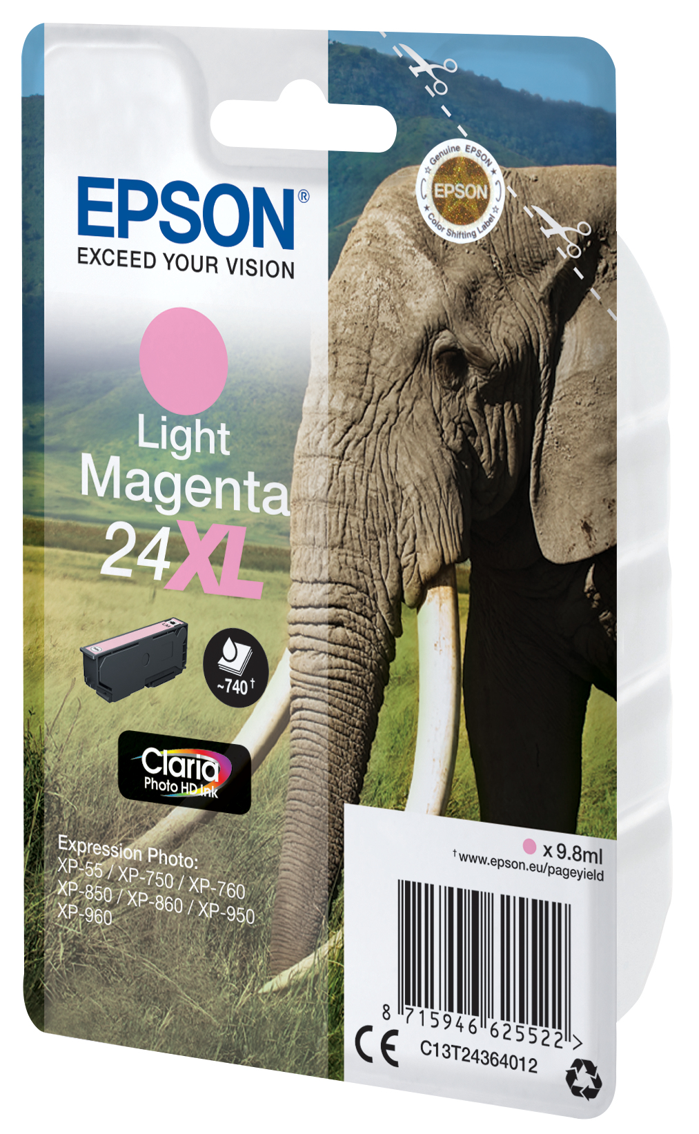 Epson 24XL - 9.8 ml - XL - hellmagentafarben